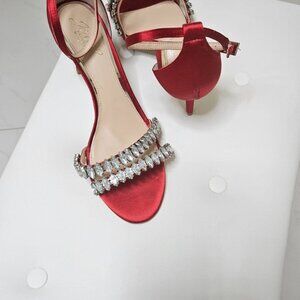Badgley Mischka woman shoes, Red color, size 8
